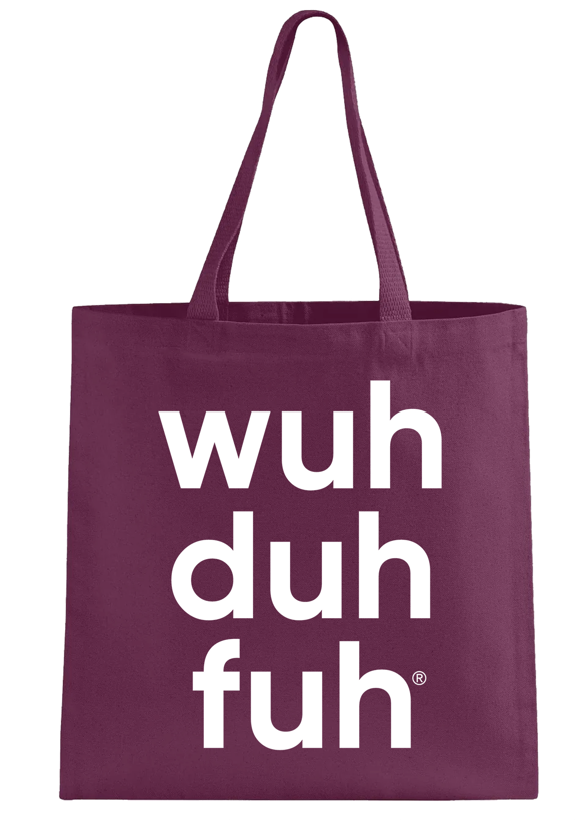 Canvas Tote Bag - Aqua / Gold / Maroon / Neon Pink