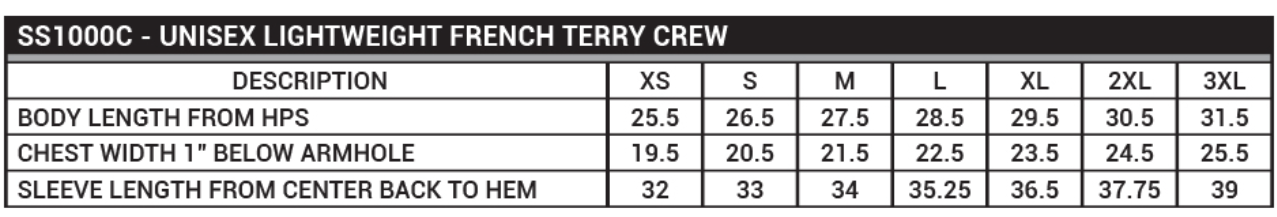 Lightweight Terry Sweatshirt