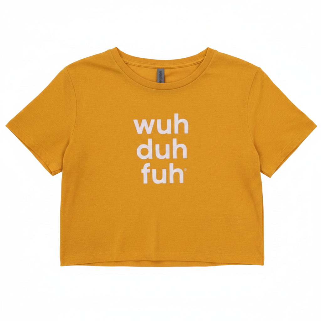 Antique Gold Crop Top - Brighter Mustard