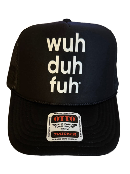 Trucker Hat Black Stacked