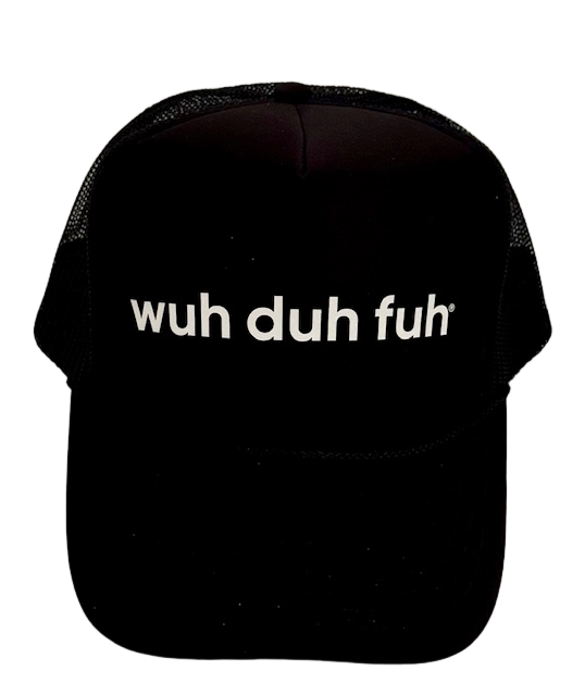 Trucker Hat Mesh Back Black White