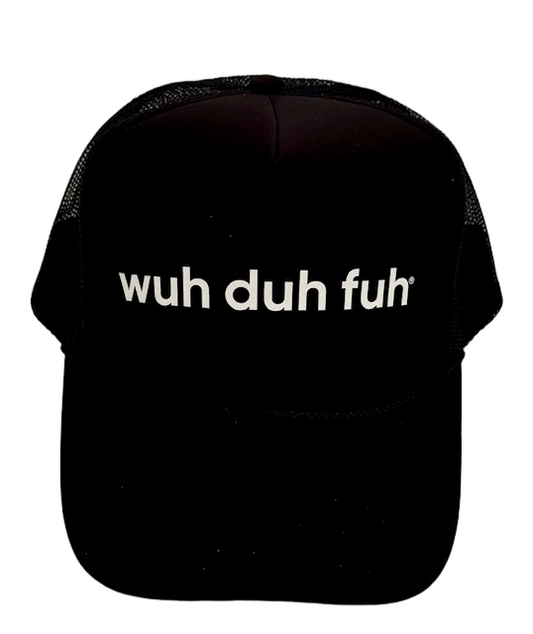 Trucker Hat Mesh Back Black White