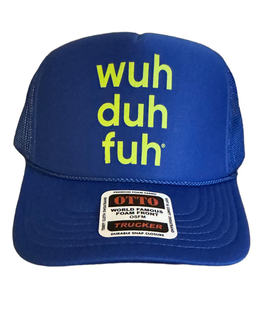 Trucker Hat Royal Blue & Lime