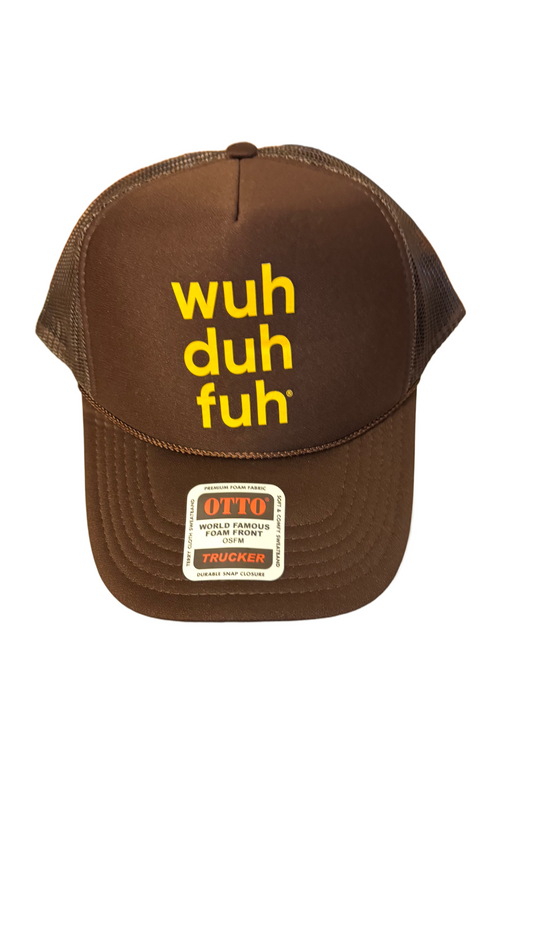 Trucker Hat Brown - Yellow