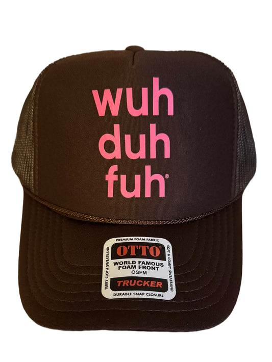 Trucker Hat Brown & Pink