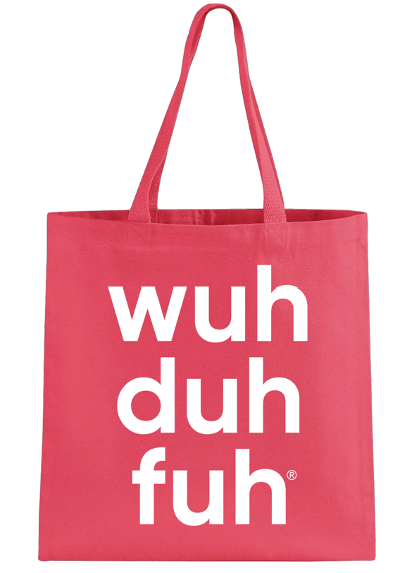 Canvas Tote Bag - Aqua / Gold / Maroon / Neon Pink