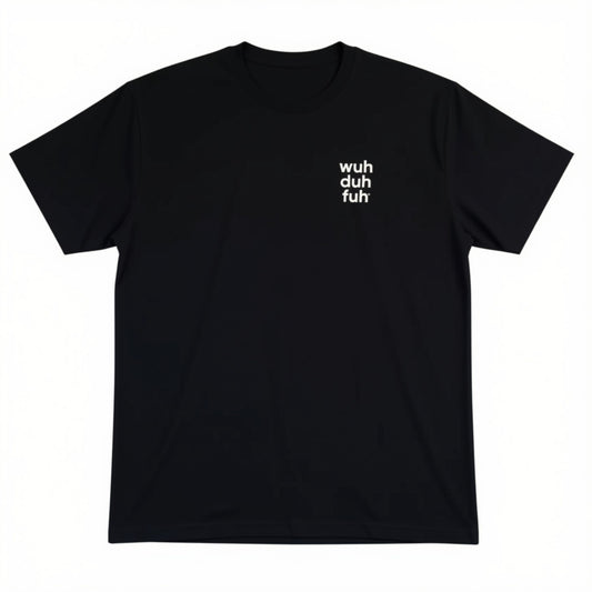 Black Tee – Front + Back Logo