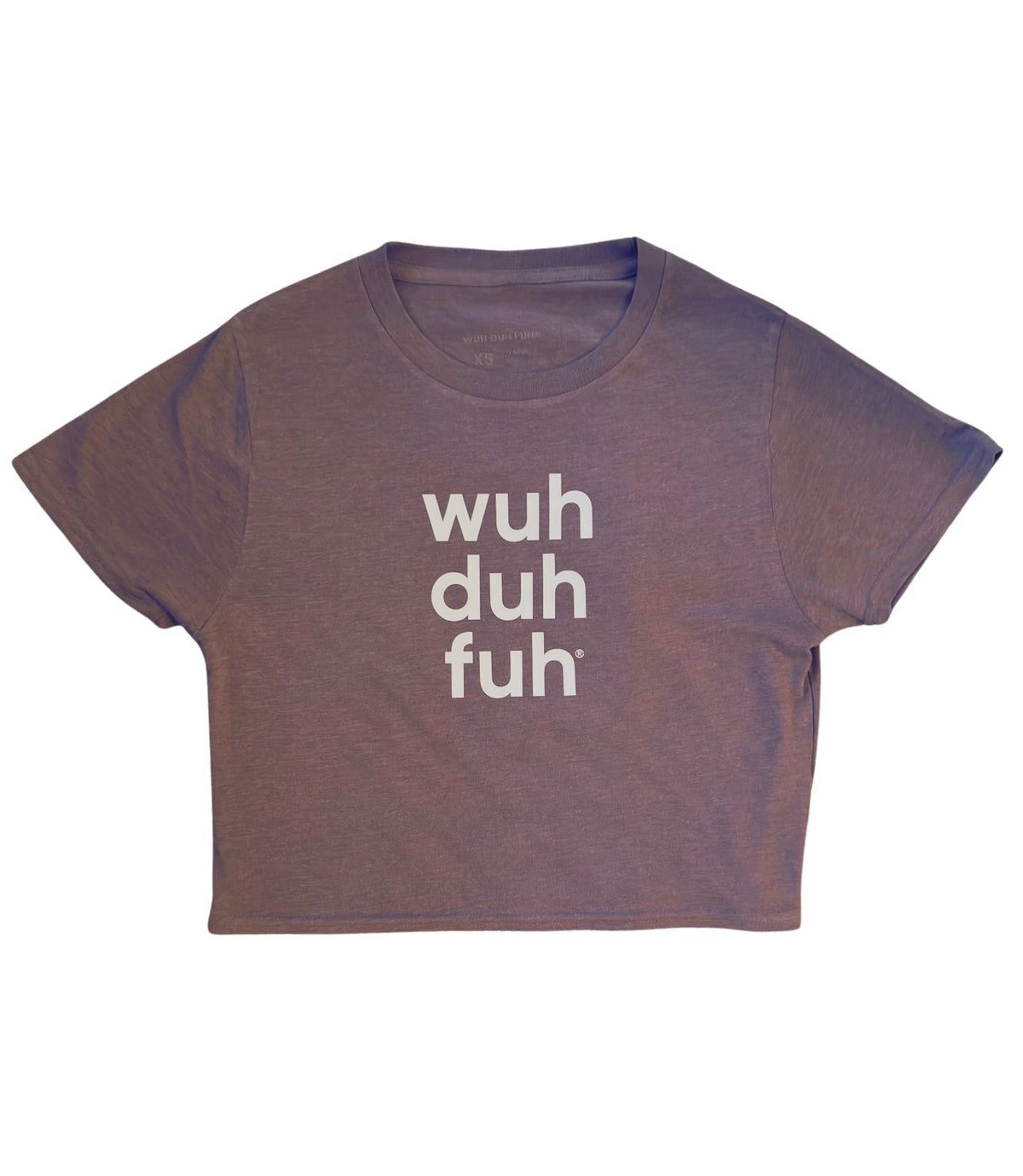 Deep Purple Heather Relaxed Crop Tee