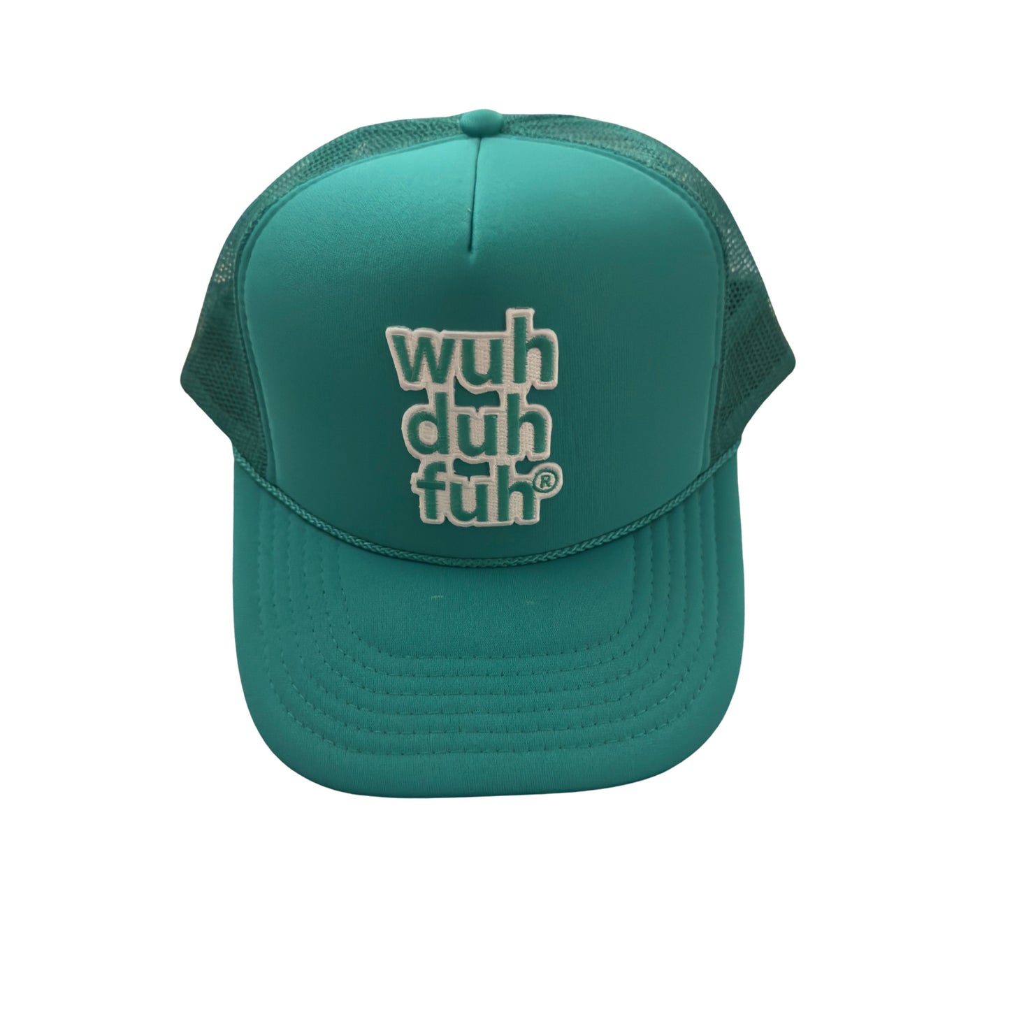 Turquoise Trucker Hat with Turquoise Embroidered Patch