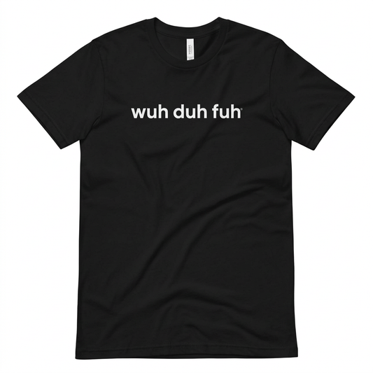 Relaxed black T-shirt with white logo